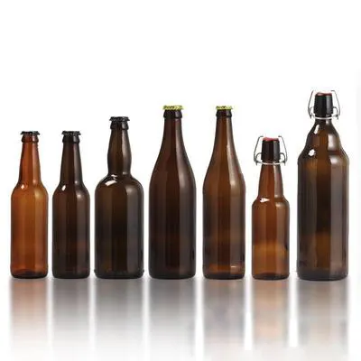 330ml 12oz空ビール瓶無料サンプルカスタマイズブラウン飲料炭酸スイングトップビール瓶フリップストッパー付き