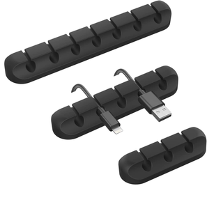 Clip de <span class=keywords><strong>Cable</strong></span> de Silicona Multifuncional, Organizador de <span class=keywords><strong>Cable</strong></span> USB Adhesivo Fuerte, Gestión Eficiente de Cables, Entrega Rápida en Stock - Product Image 3
