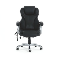 Chaise de bureau pivotante ergonomique en métal pour usage commercial, siège de jeu sportif réglable en cuir