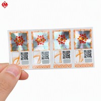 Étiquette de sécurité holographique personnalisée, code QR à gratter, autocollant anti-contrefaçon avec données variables pour l'emballage