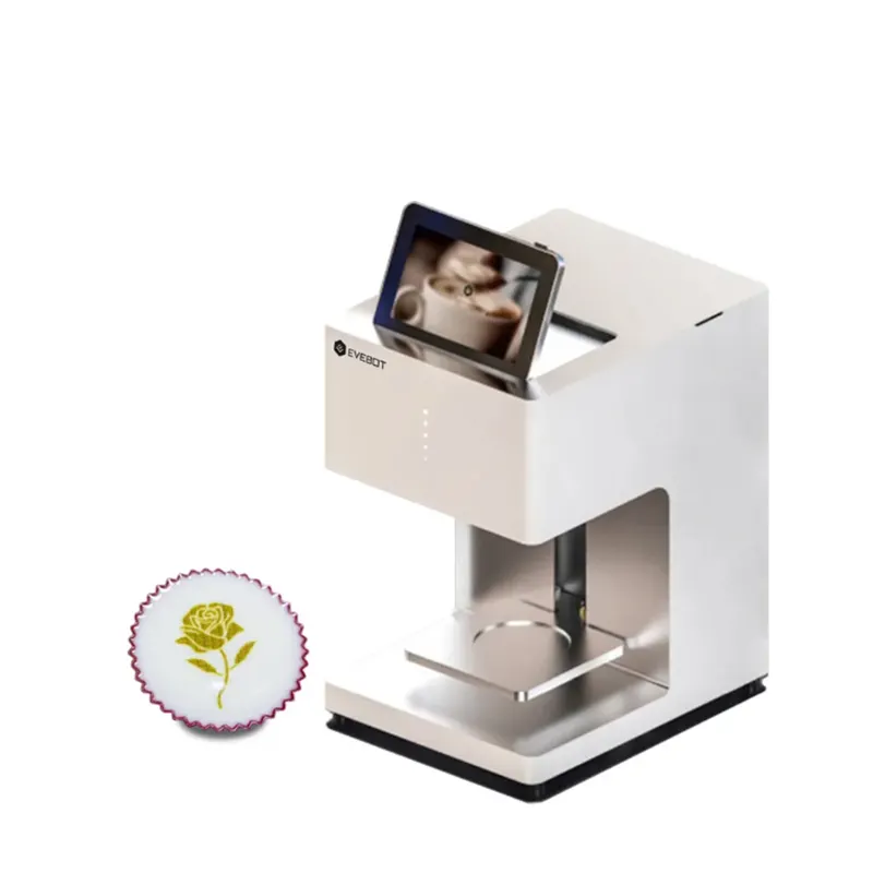 Macchina da stampa classica Evebot EB-FT4 commestibile inchiostro Latte macchina Cafe Selfie caffè fai da te stampante per torta di pane