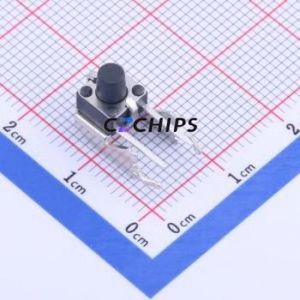 ST-1102VX-7 Tactile Switch Bent Lead Through Hole,6x6mm Switch Single Pole Single Throw Round Button 2.5N Right Angle Insert - Product Image 1