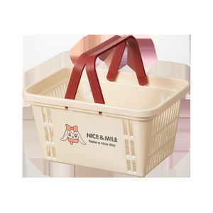 Nice & Mile Shower Basket Rectangle Lightweight Storage Basket For Bathroom With Red Blue Handle - Product Image 5