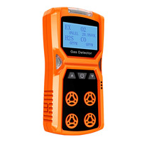 Analizador de Gases Aikesi 4, Certificado Ex, para CO, O2, H2S, Detector de Gases Combustibles LEL, Detector de CO2, Medidor de Oxígeno, Detector de Gases