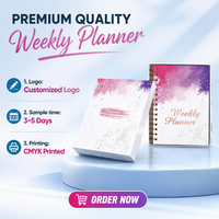 Servicio de Impresión de Libros, Encuadernación Espiral de Lujo, Papel A4, Diario, Agenda, Logotipo Personalizado, Cuaderno Semanal/Diario Elegante, Caja de Regalo