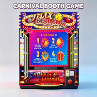 Machine de jeu d'adresse de type stand de fête foraine à monnayeur avec distribution de tickets de prix et logo personnalisé pour l'amusement familial