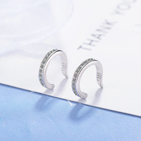 Boucles d'oreilles hypoallergéniques en forme de C non perçantes Clip sur boucles d'oreilles correcteur d'oreille bijoux cadeau pour femmes adolescentes