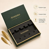 Fabricant d'emballages de parfum tout-en-un, boîtes cadeaux en papier personnalisées avec logo pour échantillons d'huiles parfumées, emballages de luxe pour huiles essentielles