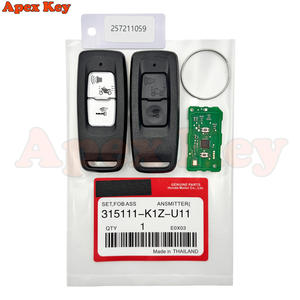 กุญแจรีโมทสมาร์ท K1Z/K1B รุ่น Market Black วัสดุ ABS 2 ปุ่ม สำหรับ PCX160 FORZA NSS350 ปี 2021-2023 ชิป ID47 433.92FSK  อะไหล่ทดแทน - Product Image 2