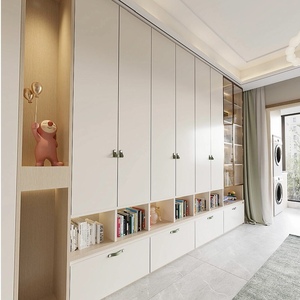 Libreria Moderna Multistrato in Legno Bianco con Design ad Arco Personalizzato, Armadio Portaoggetti all'Ingrosso - Product Image 2