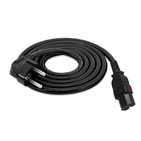 220V Eu 3 Prong Plug Iec Connecteur Ac Extension EU Cordon D'alimentation Serrure C15 Cordon D'alimentation
