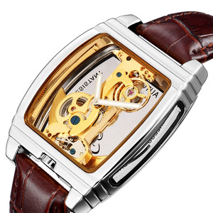 Orologio <span class=keywords><strong>da</strong></span> <span class=keywords><strong>Uomo</strong></span> Meccanico Automatico Shenhua di Alta Gamma, Casual, Trendy, con Quadrante a Ponte Singolo, Cassa in Lega e Lancette Creative - Product Image 3