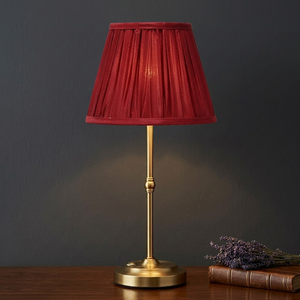 Luxury Classic Cordless Elegant Bedside Rechargeable Bedroom Living Room Wedding <strong>Vintage</strong> <strong>Table</strong> <strong>Lamp</strong> with Pleated Fabric Shade - Product Image 6