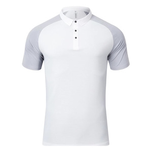 Customized Team Building Polo Shirt White Gray Polyester Short Sleeve Turn <b>Down</b> Collar Sports Jersey Group Activity Uniform - Product Image 1