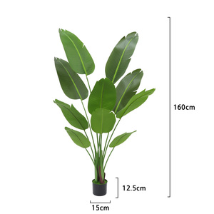 Venta caliente planta verde artificial pájaro <span class=keywords><strong>del</strong></span> <span class=keywords><strong>paraíso</strong></span> planta en maceta adecuada para decoraciones de centros comerciales bonsái de plantas artificiales - Product Image 6