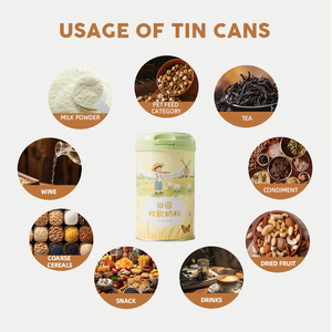 Nhà máy sản xuất lon thiếc niêm phong đựng thực phẩm, sữa bột, in ấn tùy chỉnh, in offset, lon kim loại, lon trà tùy chỉnh - Product Image 3