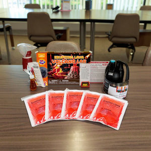 Kit de experimento de volcán no tóxico Kit de experimento de Ciencia de erupción volcánica para niños - Product Image 1