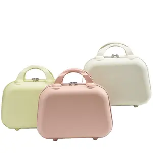 Professionele Draagbare Reis Beauty Opberg Cosmetische Case Handheld Mini Bagage 14 Inch Abs Cosmetische Case