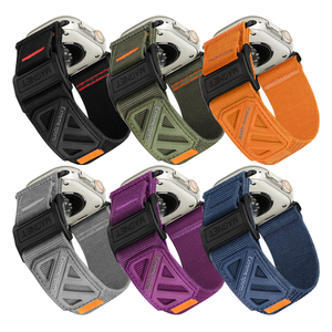 Eraysun 2025 correa de reloj de Velcro deportivo de lona de nailon de escalada de bucle magnético de moda para Apple <span class=keywords><strong>Watch</strong></span> - Product Image 1
