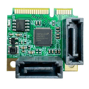 Carte d'extension <span class=keywords><strong>Mini</strong></span> <span class=keywords><strong>PCIe</strong></span> vers SATA3.0, adaptateur PCI Express à 2 ports <span class=keywords><strong>SATA</strong></span> 6Gbps pour ordinateur de bureau, mise à niveau du stockage <span class=keywords><strong>SSD</strong></span> HDD - Product Image 5