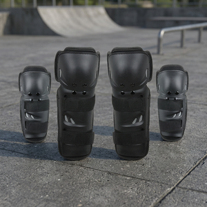 Protections de coude et de jambe pour moto, hiver, avec bande élastique souple, respirantes, durables, réglables, pour la protection lors des mouvements de déplacement - Product Image 3