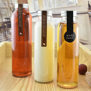 Trong Kho 180Ml <span class=keywords><strong>250Ml</strong></span> 350Ml 500Ml Vuông Rỗng Đồ Uống Uống Sữa Nước Ép Trái Cây Chai Thủy Tinh Với Vít Cap - Product Image 4