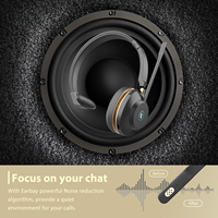 Casque de camionneur sur l'oreille avec équipe de réduction du bruit Skype Zoom Strong Battery Headphone pour March Expo