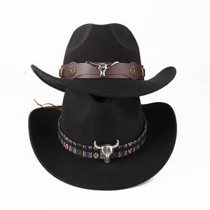 Primavera Verano Estilo europeo <span class=keywords><strong>Sombrero</strong></span> <span class=keywords><strong>de</strong></span> vaquero <span class=keywords><strong>de</strong></span> mezclilla Pareja masculina y femenina Étnico Viento Roll Top Sombrilla Jazz - Product Image 3