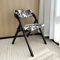 Chaise de salle à manger pliante en bois de style nordique, dossier épaissi, légère et multifonctionnelle pour la maison et le bureau, vente directe d'usine L061