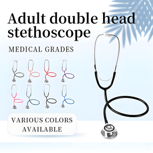 Stéthoscopes métalliques double-tête manuels pour adultes, certifiés CE Classe II, les plus vendus et abordables, fournitures médicales en gros pour médecins - Product Image 3