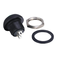 Interrupteur à bouton-poussoir momentané à tête ronde de 12 mm, 1NO 2A 250V, boîtier en plastique étanche IP65 pour dispositif médical