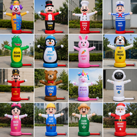 Modèle de figurine gonflable publicitaire de dessin animé pour l'extérieur OEM ODM, ballon gonflable publicitaire personnalisé pour la promotion