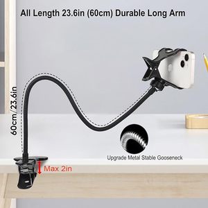 <b>Gooseneck</b> <b>Phone</b> <b>Holder</b> for Bed Flexible <b>Gooseneck</b> Long Arm <b>Phone</b> Mount for Desk with 360° Adjustable for All 4-7” Cellphone - Product Image 4