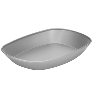 Assiette à poisson d'extérieur en titane pur, assiette à vapeur pour pique-nique, assiette à salade de fruits, assiette à légumes à fond plat pour la maison, portable - Product Image 1