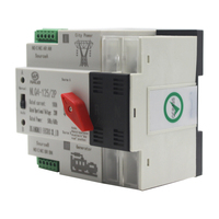 Interruptor de transferencia automática de riel Din de 220/230V (ATS) Conmutación de nivel de milisegundos CB PC protección contra cortes de energía para RED/generador