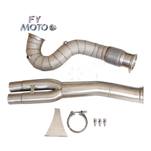 Tubo de Escape de 3.5 Pulgadas para TTRS 8S <span class=keywords><strong>RS3</strong></span> 8V <span class=keywords><strong>2.5</strong></span> <span class=keywords><strong>TFSI</strong></span> EVO2 (EA855) 2017+ con Protector Térmico - Product Image 2