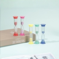 Minuterie sablier en plastique durable et écologique Art Déco Timing précis Portable Léger Fait à la main pour les jeux de classe