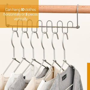 <span class=keywords><strong>Cintre</strong></span> magique pliant multifonctionnel en acier inoxydable de livraison directe paisible pour Ebay Shopify <span class=keywords><strong>Amazon</strong></span> Woo Commerce - Product Image 3