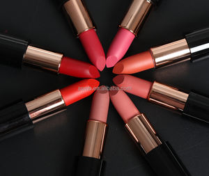 Lápiz labial vegano <span class=keywords><strong>de</strong></span> larga duración, barra <span class=keywords><strong>de</strong></span> labios personalizada, resistente al agua, tubos <span class=keywords><strong>de</strong></span> lápiz labial, embalaje oem - Product Image 1