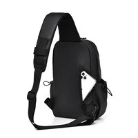 Sac de poitrine à bandoulière unique pour hommes et femmes, décontracté, grande capacité, multi-compartiments, poches zippées, pour les déplacements en extérieur