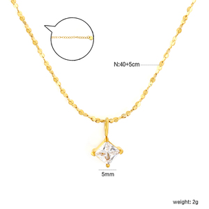 Collier papillon en acier inoxydable plaqué or imperméable avec pendentif découpé et chaîne à maillons pour femme - Product Image 4