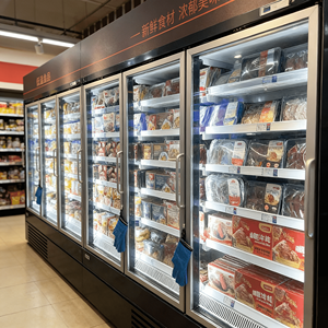 Congelatore Commerciale con Porta in Vetro per Esposizione di Birre e Bevande in Supermercato - Offerta Speciale - Product Image 4