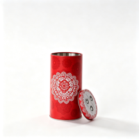 Boîte en étain ronde personnalisée avec logo, boîte en métal de qualité alimentaire, boîte en étain pour emballage cadeau avec motif imprimé personnalisé pour thé, bonbons, biscuits