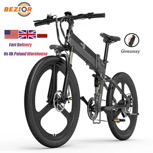 欧盟英国仓库大功率500w Bezior X500 Pro Ebike电动自行车山地26英寸7速成人混合动力城市自行车