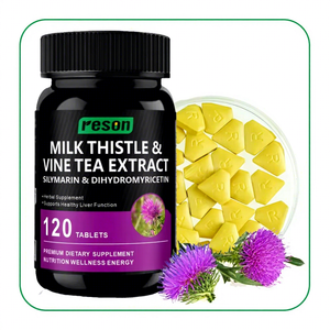 Comprimés de chardon-Marie Ausreson Benefits pour la détoxification du foie, silymarine, NAC, complément pour le foie, chardon-Marie naturel et biologique - Product Image 1