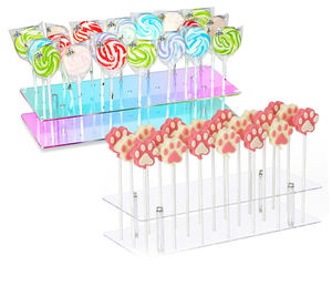 Soporte de exhibición de piruletas acrílicas para boda, fiesta de cumpleaños, soporte de colocación en el segundo piso, soporte de decoración de dulces - Product Image 5