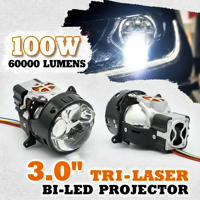 Lentille de projecteur Bi LED G-View H4 H7, projecteur Bi Laser pour voiture, 60000LM avec double ventilateur de refroidissement