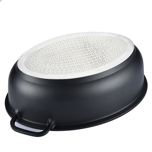 Rôtissoire ovale à rôtissoire multiple, couvercle en acier inoxydable 800 avec couvercle, ustensiles de cuisson, revêtement antiadhésif, aluminium moulé sous pression - Product Image 4