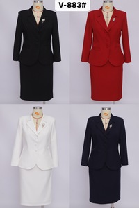 Trajes Formales de Negocios Modernos y Elegantes para Mujer Talla Grande, con Falda - Product Image 6