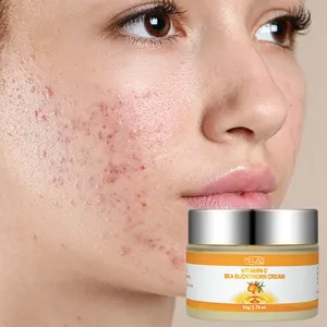 Réparation de la peau sensible hydratant Anti-inflammatoire éclaircir la décoloration corrigeant la vitamine A E C crème pour le visage à l'argousier
